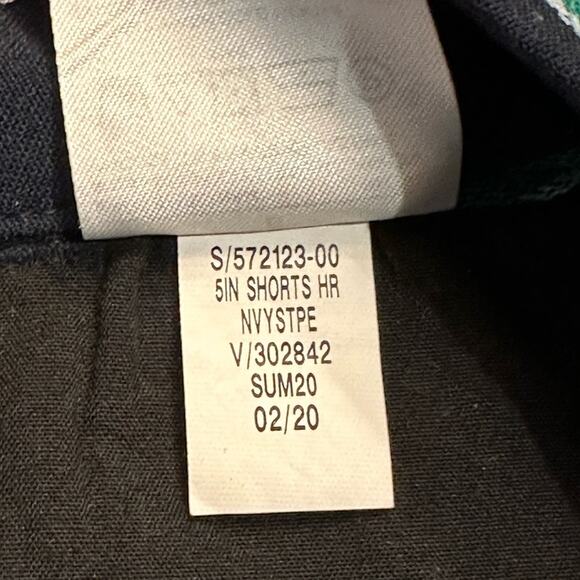 Banana Republic Navy Blue Multicolored Striped Belted Shorts Womens Size 6 - Picture 5 of 6